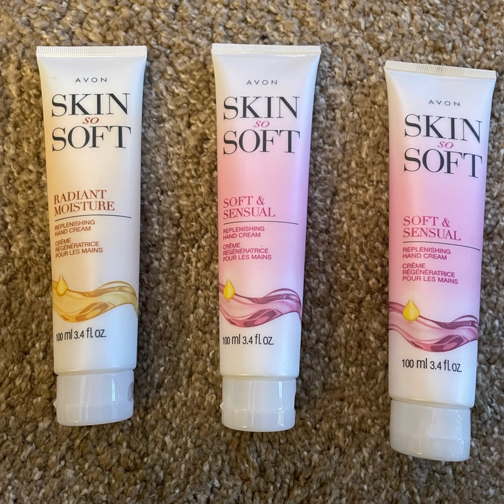 Avon Skin So Soft Hand Cream Trio - Radiant Moisture and Soft & Sensual